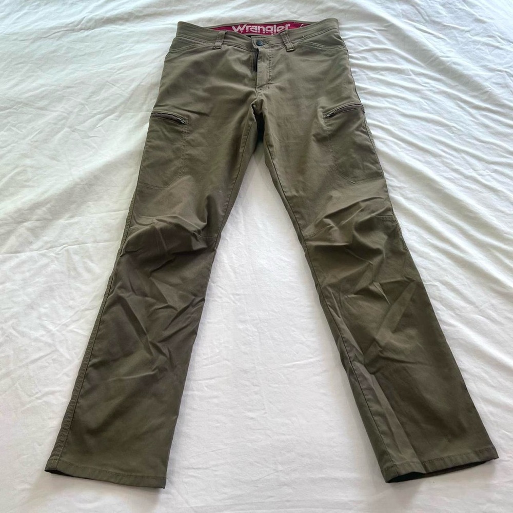 Wrangler Khaki Green Cargo Trousers